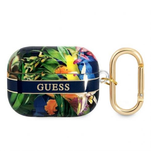 Guess Flower – futrola za Airpods Pro (plava)