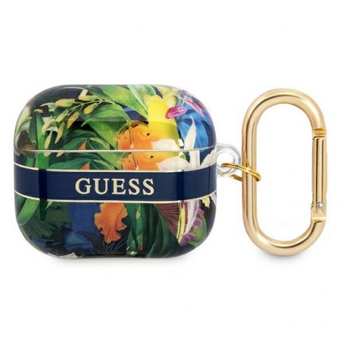 Guess Flower Strap – navlaka za Airpods 3 (plava)