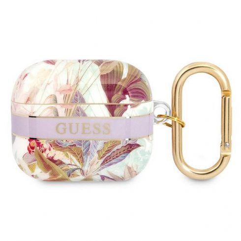 Guess Flower Strap – navlaka za Airpods 3 (ljubičasta)