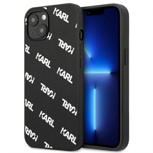 Karl Lagerfeld Allover - Maska za iPhone 13 Mini (crna)