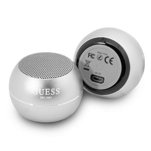 Guess Mini Bluetooth zvučnik 3W 4H (srebrni)