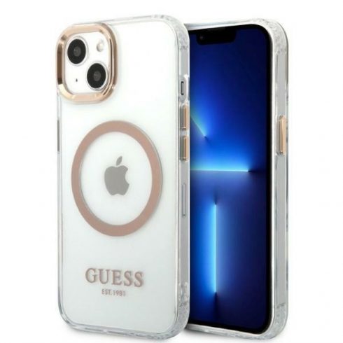 Guess Metal Outline MagSafe - Futrola za iPhone 13 (prozirna)