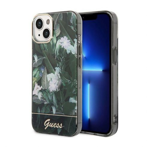 Guess Jungle Case - Maska za iPhone 14 Plus (zelena)