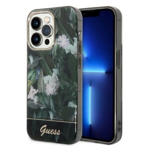 Guess Jungle Case - Maska za iPhone 14 Pro (zelena)