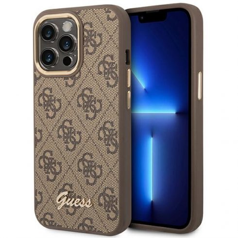 Guess 4G Metal Camera Outline Case - Futrola za iPhone 14 Pro (smeđa)