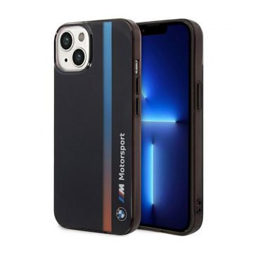 BMW Tricolor Stripe - maska ​​za iPhone 14 (crna)