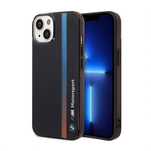 BMW Tricolor Stripe - maska ​​za iPhone 14 (crna)