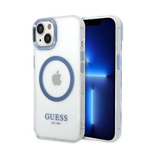 Guess Metal Outline MagSafe - Futrola za iPhone 14 Plus (prozirna)