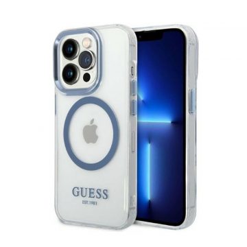   Guess Metal Outline MagSafe - Futrola za iPhone 14 Pro (prozirna)