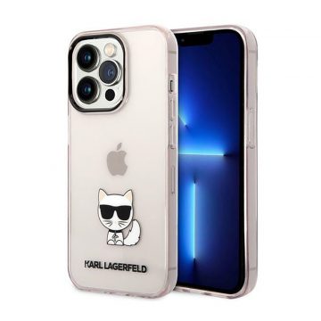   Karl Lagerfeld Choupette Body - Maska za iPhone 14 Pro Max (roza)