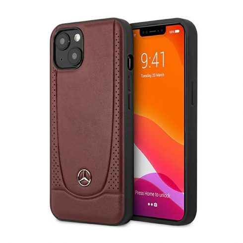 Mercedes Leather Urban Line - maska ​​za iPhone 14 (crvena)