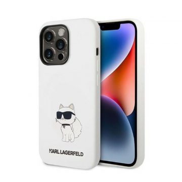   Karl Lagerfeld Silikonska NFT Choupette - Maska za iPhone 14 Pro (bijela)