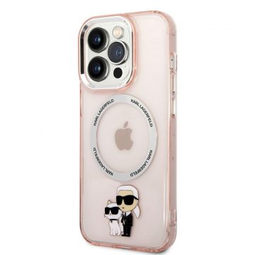   Karl Lagerfeld IML NFT Karl & Choupette MagSafe - Futrola za iPhone 14 Pro (roza)