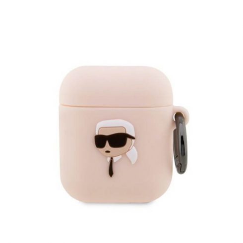 Karl Lagerfeld Silikonska NFT Karl Head 3D - AirPods 1/2 gen futrola (roza)