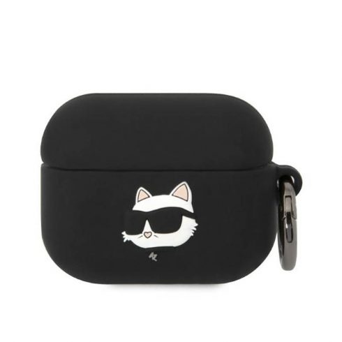 Karl Lagerfeld Silikonska NFT Choupette glava 3D - AirPods Pro Case (crna)