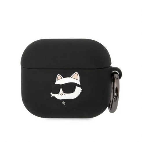 Karl Lagerfeld Silikonska NFT Choupette glava 3D - AirPods 3 Case (crna)