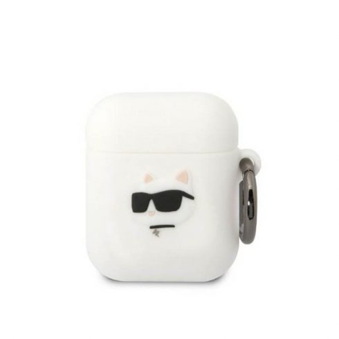 Karl Lagerfeld Silicone NFT Choupette Head 3D - AirPods 1/2 gen futrola (bijela)