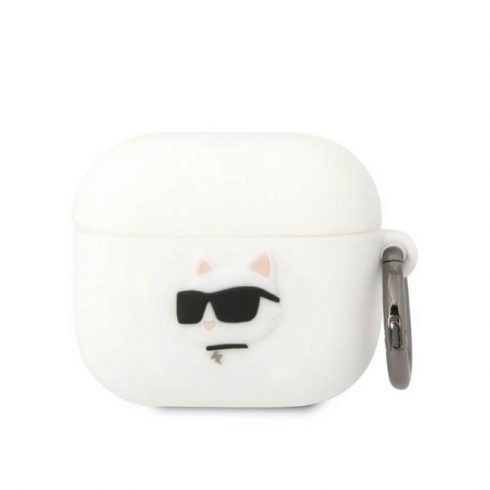 Karl Lagerfeld Silikonska NFT Choupette Head 3D - AirPods 3 futrola (bijela)