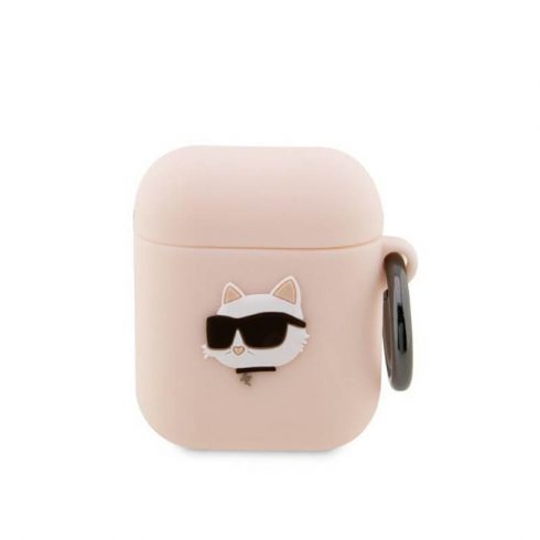 Karl Lagerfeld Silicone NFT Choupette Head 3D - AirPods 1/2 gen futrola (roza)