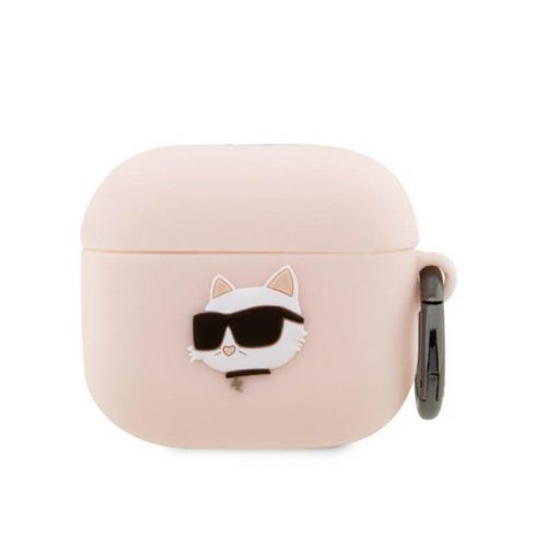 Karl Lagerfeld silikonska NFT glava Choupette 3D - futrola za AirPods 3 (roza)