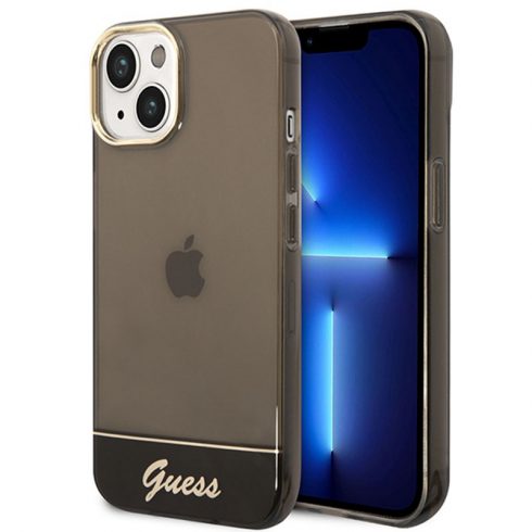 Guess Translucent - maska ​​za iPhone 14 Plus (crna)