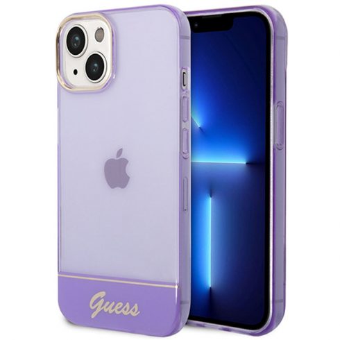 Guess Translucent - Maska za iPhone 14 Plus (ljubičasta)