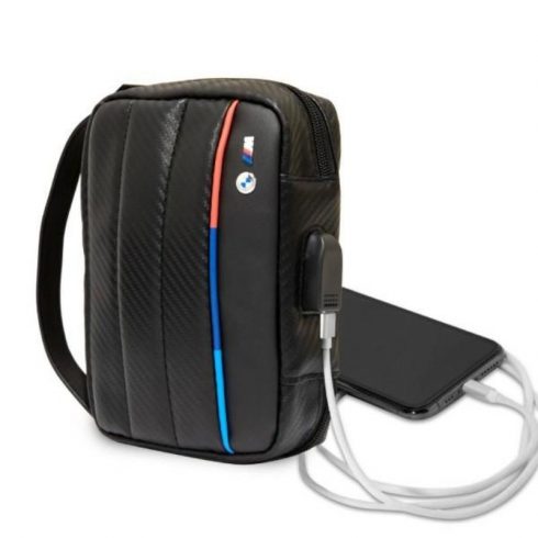 BMW Carbon Tricolor - torba / organizator s vanjskim USB priključkom (crna)