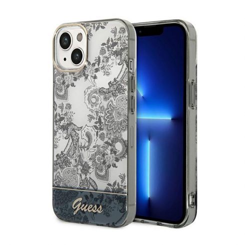 Guess Porcelain Collection - maska ​​za iPhone 14 Plus (siva)