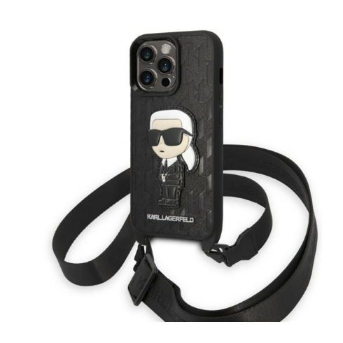 Karl Lagerfeld NFT Monogram Ikonik Patch - Futrola za iPhone 14 Pro (crna)