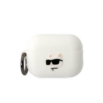   Karl Lagerfeld Silikonska NFT Choupette glava 3D - AirPods Pro 2 Case (bijela)