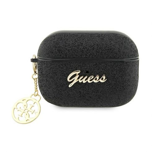 Guess 4G Glitter Flake - torbica za Apple AirPods Pro 2 (crna)