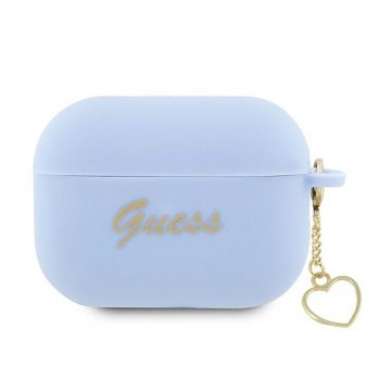   Guess Silicone Heart Charm - Futrola za Apple AirPods Pro 2 (plava)