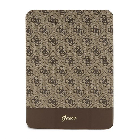 Guess 4G Stripe Allover - Futrola za iPad 10.9" (2022) (smeđa)