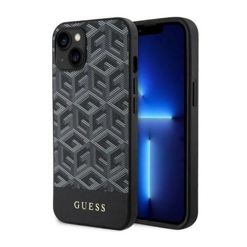 Guess GCube Stripes MagSafe - Maska za iPhone 14 Plus (crna)