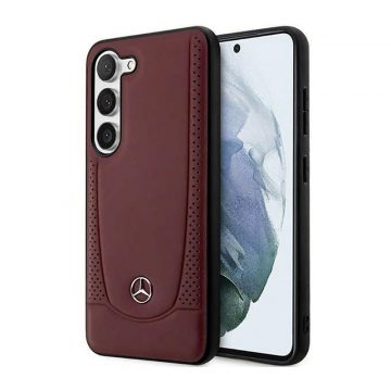   Mercedes Leather Urban Line - maska ​​za Samsung Galaxy S23+ (crvena)