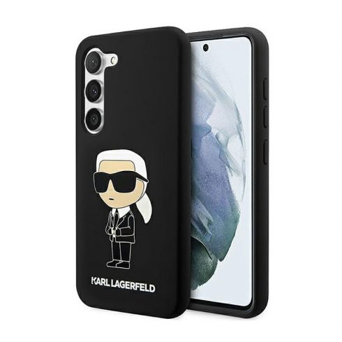 Karl Lagerfeld Silikonska NFT Ikonik - Maska za Samsung Galaxy S23 (crna)