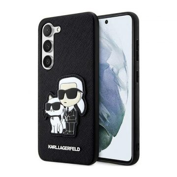   Karl Lagerfeld NFT Saffiano Karl & Choupette - Maska za Samsung Galaxy S23+ (crna)