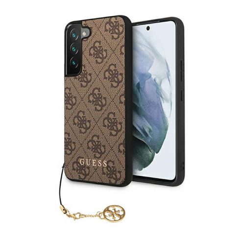 Guess 4G Charms Collection - maska ​​za Samsung Galaxy S23 (smeđa)