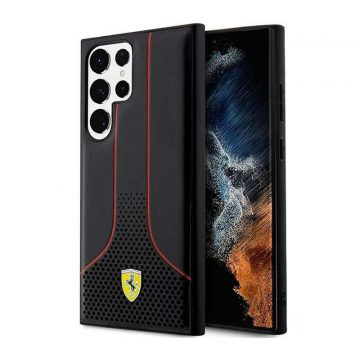   Ferrari Perforated 296P Collection - Case for Samsung Galaxy S23 Ultra case (Crna)