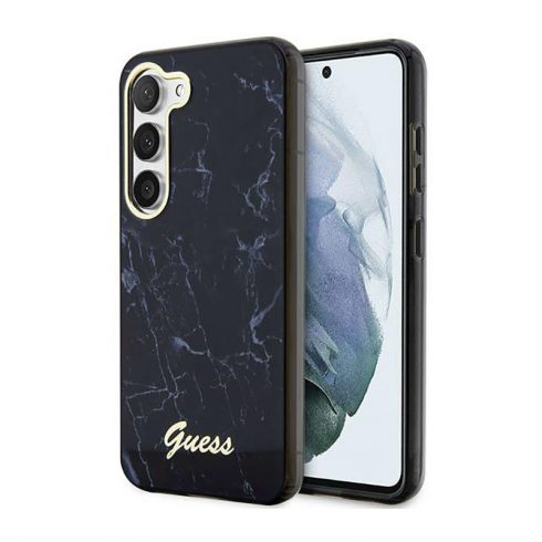 Guess Marble Collection - Maska za Samsung Galaxy S23 (crna)