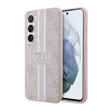   Guess 4G Printed Stripe - maska ​​za Samsung Galaxy S23 (roza)