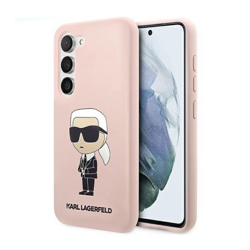 Karl Lagerfeld Silikonska NFT Ikonik - Maska za Samsung Galaxy S23 (roza)