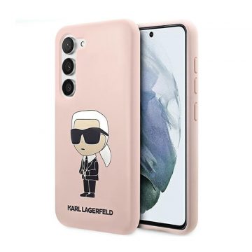   Karl Lagerfeld Silikonska NFT Ikonik - Maska za Samsung Galaxy S23+ (roza)