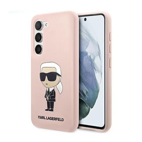 Karl Lagerfeld Silikonska NFT Ikonik - Maska za Samsung Galaxy S23+ (roza)