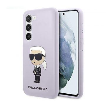   Karl Lagerfeld Silikonska NFT Ikonik - Maska za Samsung Galaxy S23+ (ljubičasta)