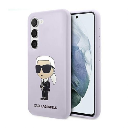 Karl Lagerfeld Silikonska NFT Ikonik - Maska za Samsung Galaxy S23+ (ljubičasta)