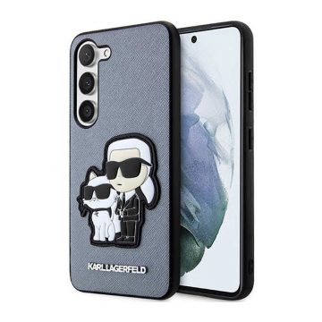   Karl Lagerfeld NFT Saffiano Karl & Choupette - Futrola za Samsung Galaxy S23 maska ​​(siva)