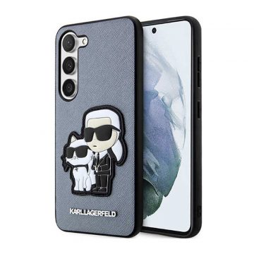   Karl Lagerfeld NFT Saffiano Karl & Choupette - Maska za Samsung Galaxy S23+ (siva)