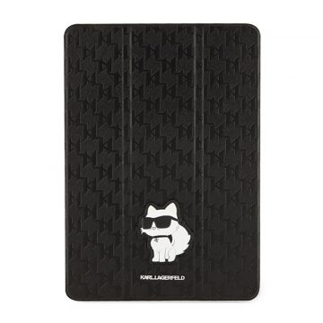   Karl Lagerfeld Folio Magnet Allover Saffiano Monogram NFT Choupette - torbica za iPad 10,2" (2021-2019) (crna)