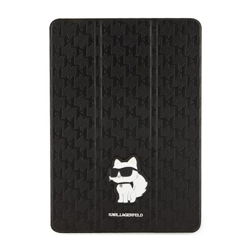 Karl Lagerfeld Folio Magnet Allover Saffiano Monogram NFT Choupette - torbica za iPad 10,2" (2021-2019) (crna)